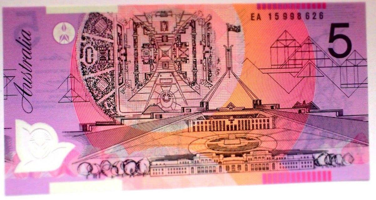 Australia 2015 $5 Uncirculated Last Prefix EA15 Banknote