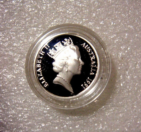 Australia 1991 10 Cent Silver Proof Lyrebird