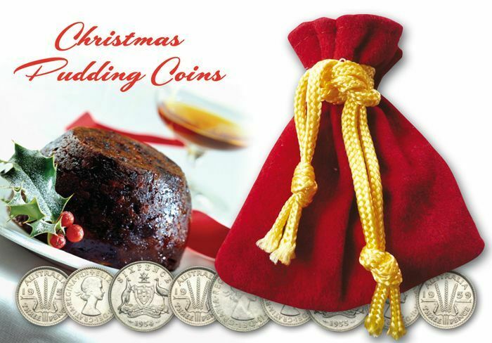 Australia Christmas Pudding Pack Sixpences and Threepences