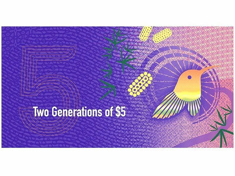 Australia 20 x 2016 $5 Two Generation RBA Folder Empty Sleeves for Banknotes