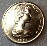 New Zealand 1978 10 Cent  Uncirculated Maori Mask