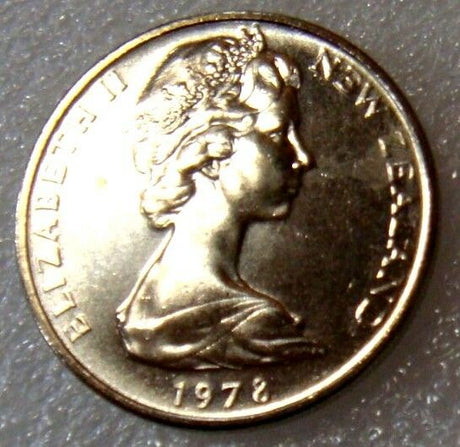 New Zealand 1978 10 Cent  Uncirculated Maori Mask