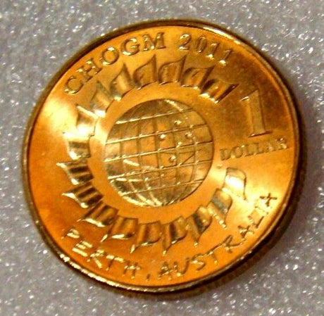 Australia 2011$1 Perth CHOGM ex Royal Australian Mint Roll Uncirculated