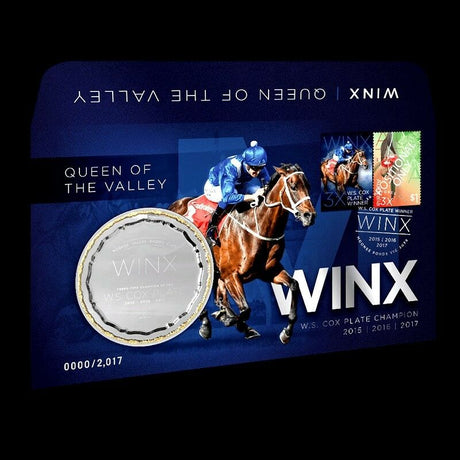 Australia 2017 Winx 'Queen of the Valley' Stamp and Medallion Cover / PMC
