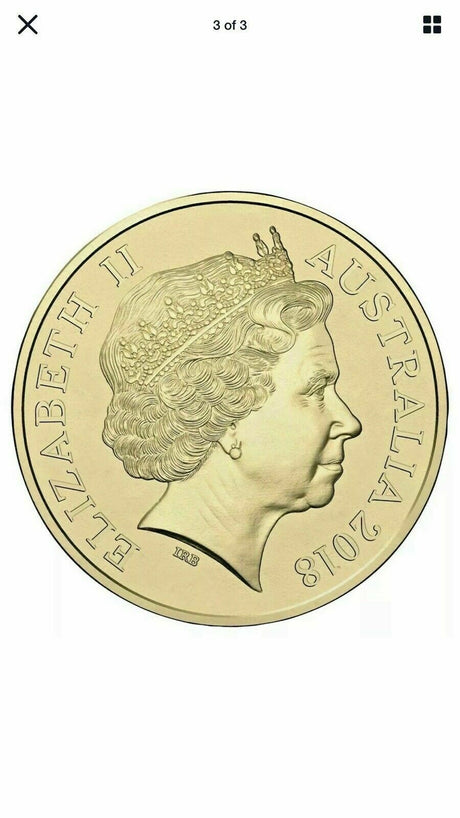 Australia 2018 $2 ANZAC Eternal Flame Lest We Forget Royal Australian Mint Coloured Uncirculated Roll