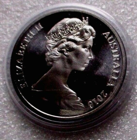 Australia 2016 20 Cent Frosted Uncirculated Obverse Young Queen Platypus