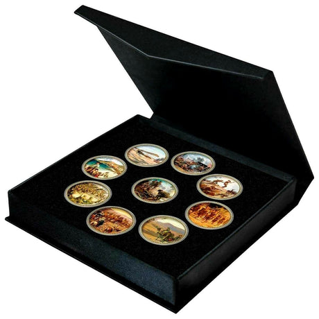 Painting the War Enamel Penny 9-Coin Collection
