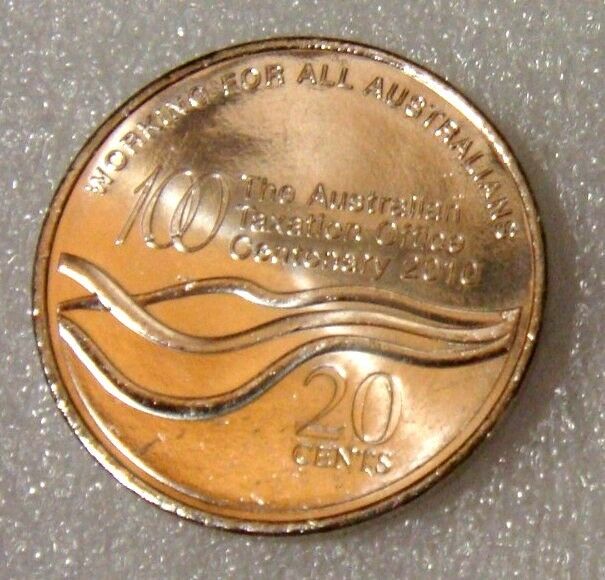 Australia 2010 20 Cent Uncirculated ATO Australian Taxation Office ex Roll