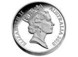 Australia 2018 2 Cent Fine Silver Proof World Money Fair 1oz High Relief Frilled Neck Lizard
