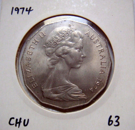 Australia 1974 50 Cent Choice Uncirculated 63