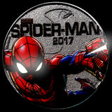 Fiji 2017 50c Half Dollar Spider Man Marvel Light-Ups Coloured Uncirculated