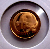 Australia 1969 1 Cent Proof Feather Tail Glider