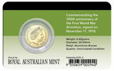 Australia 2018 $2 Coloured Uncirculated Remembrance Day Armistice Centenary Red Poppy Coin Pack