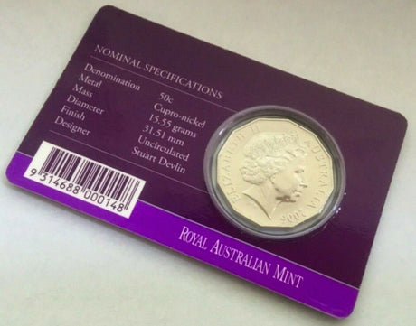 Australia 2006 50 Cent Uncirculated Queen Elizabeth 80th Birthday Coin Pack Mintage 28,191
