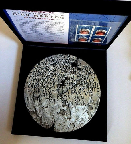 Australia 2016 Dirk Hartog Plate / Stamp and Medallion Set