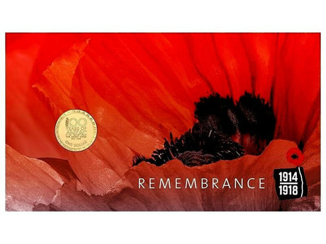 Australia 2016 $1 Uncirculated Remembrance Day Dollar ANZAC Stamp & Coin Cover PNC