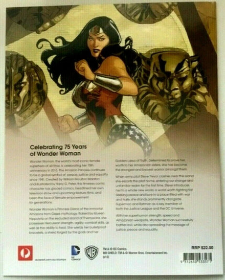 Australia 2016 75th Anniversary Wonder Woman Stamps Folder 20x Stamps Sheet MUH
