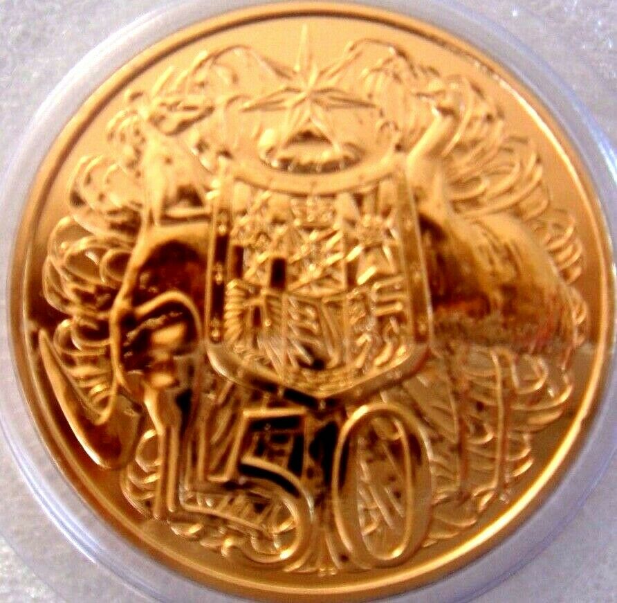 Australia 2016 50 Cent Uncirculated Gold Round Open Day