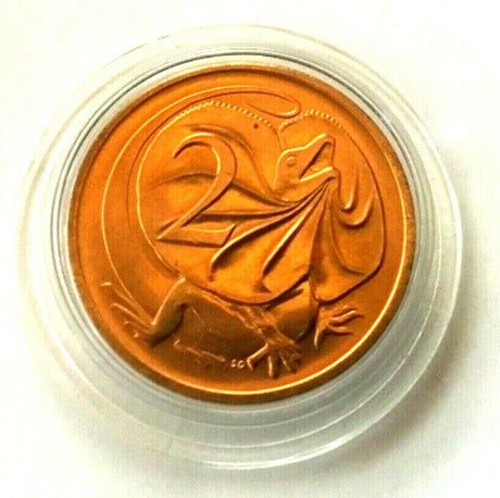 Australia 1977 2 Cent Uncirculated Frilled Neck Lizard