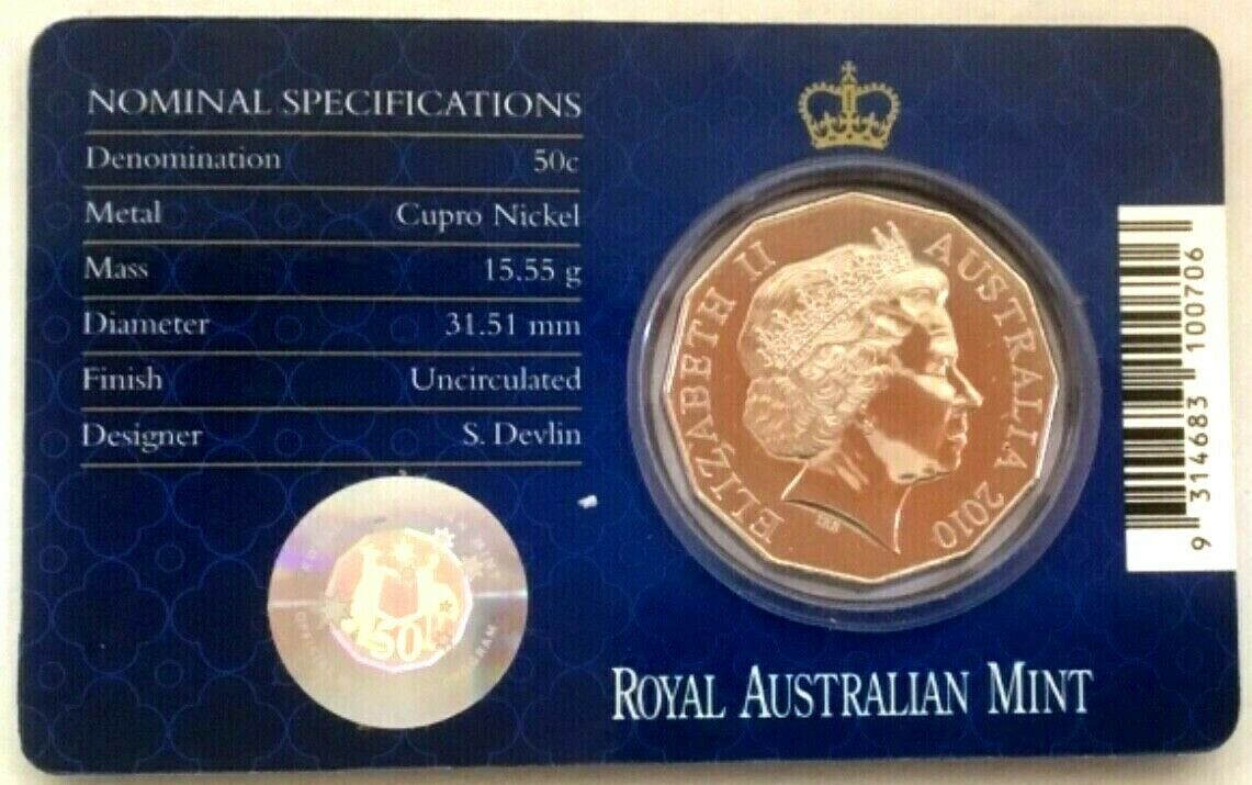 Australia 2010 50 Cent Uncirculated Royal Engagement
