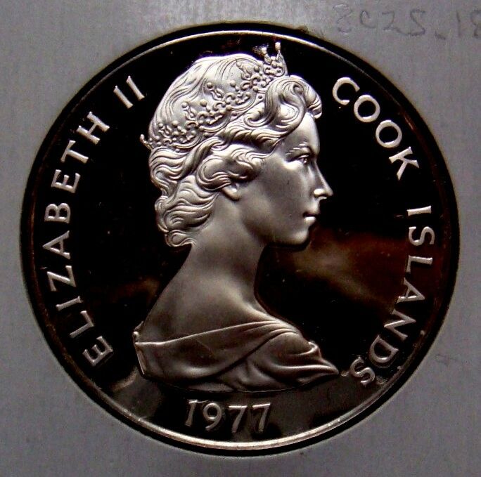 Cook Islands 1977 $5 Proof Atiu Swiftlet Silver
