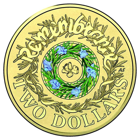 Australia 2017 $2 Coloured Rosemary Uncirculated Remembrance Day Coin Pack