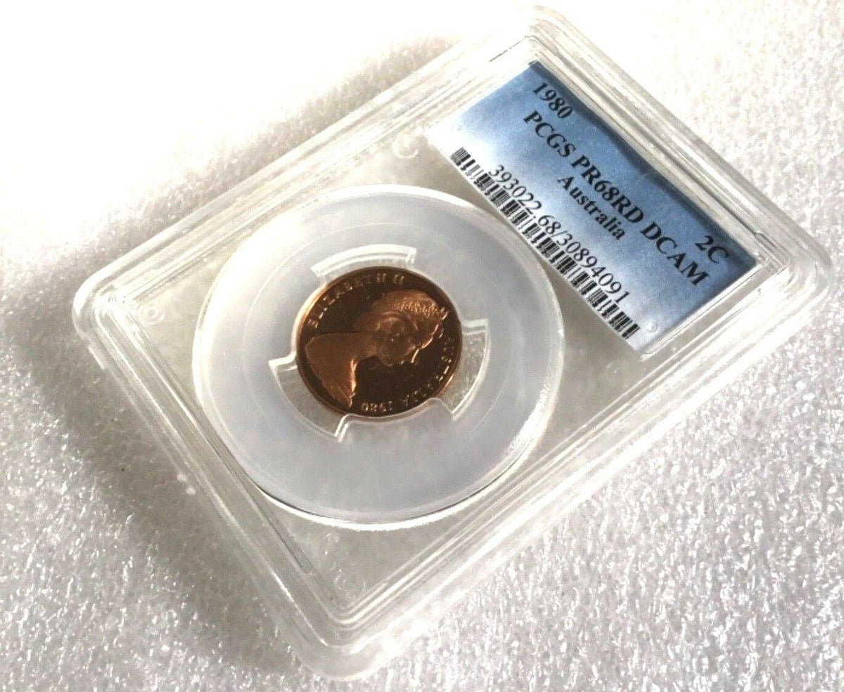Australia 1980 2 Cent RD DCAM PCGS PR68
