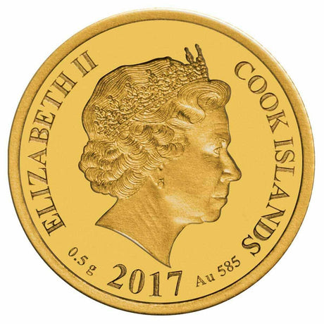 Cook Islands 2017 $2 Proof Mini Ned Kelly 0.5g Gold