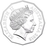 Australia 2015 50 Cent Uncirculated Long May She Reign Monarch Stamp and Coin Cover PNC 9000 Made