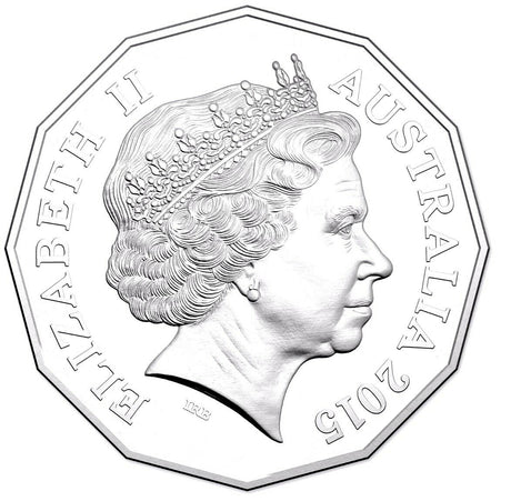 Australia 2015 50 Cent Uncirculated Long May She Reign Monarch Stamp and Coin Cover PNC 9000 Made