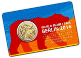 Australia 2016 $1 Uncirculated World Money Fair Mob of Roos Buddy Bear Privy Mark Carded