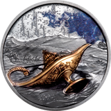 Republic of Palau 2021 $5 Magical Lamp 1oz Silver Black Proof Smartminting®