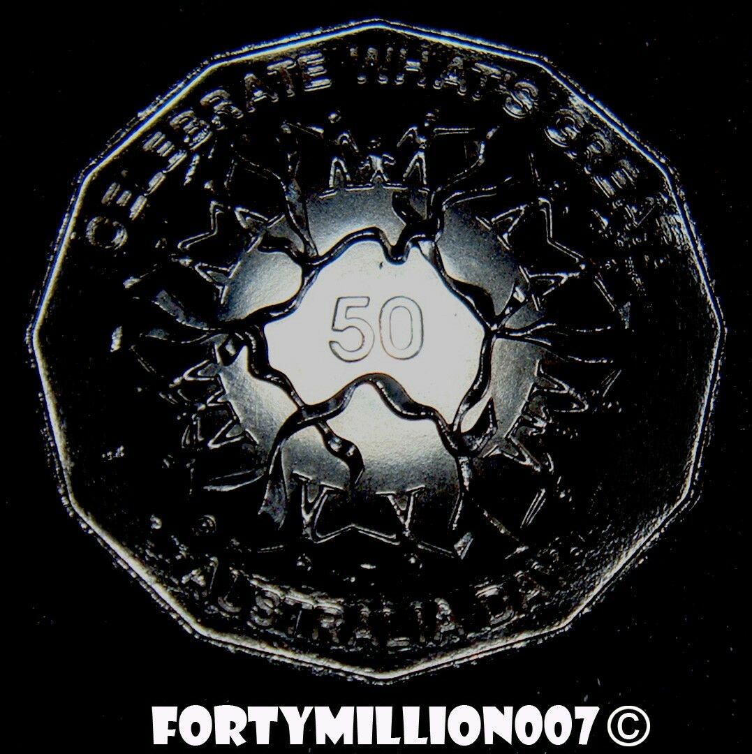 Australia 2010 50 Cent Uncirculated Australia Day Commemorative ex Royal Australian Mint Roll