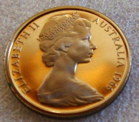 Australia 1966 10 Cent Proof Lyrebird