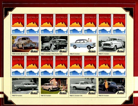 Australia 2016 Holden Heritage Stamp Folder Celebrating 160 Years- 48 Stamps