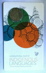 Australia 2019 50 Cent Frosted Uncirculated International Year of Indigenous Languages Carded