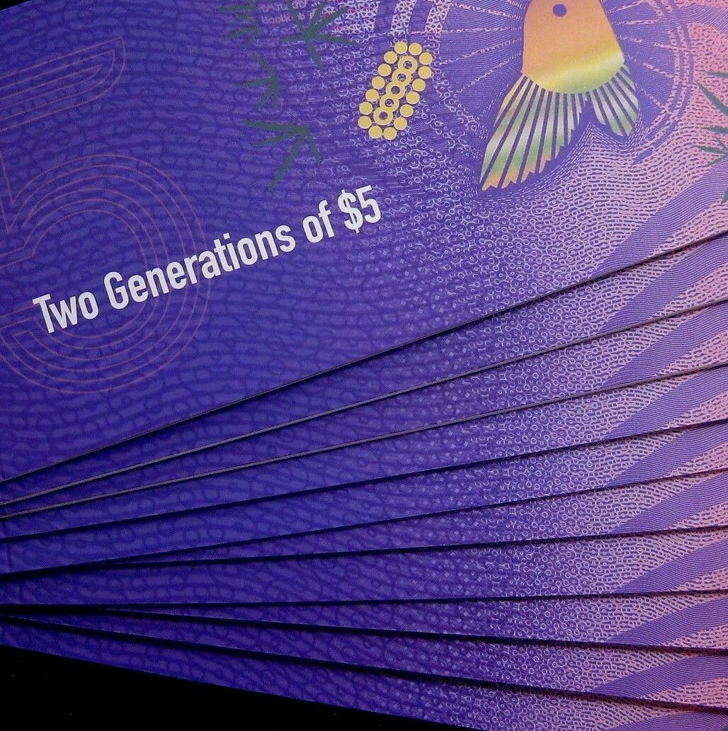Australia $5 RBA Folder Empty Sleeves for Banknotes