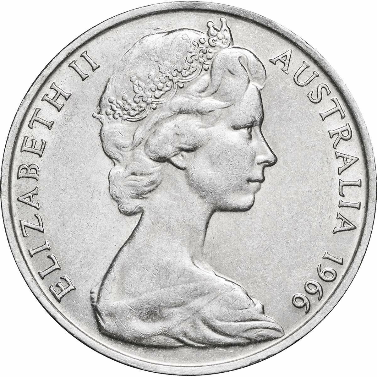 Australia 1966 – 2019 50 Cent Uncirculated Queen Elizabeth II Portrait 7-coin collection