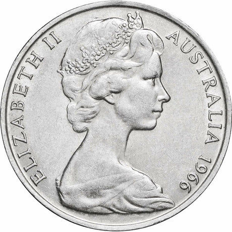 Australia 1966 – 2019 50 Cent Uncirculated Queen Elizabeth II Portrait 7-coin collection