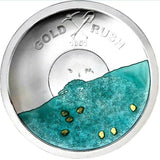 Solomon Islands 2021 $5 170th Anniversary of the Gold Rush Pan-Shaped Silver Coin