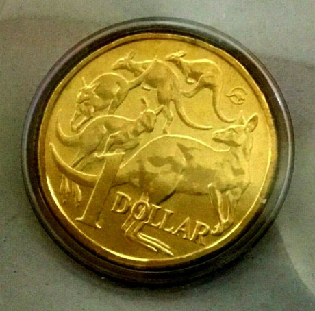 Australia 2009 $1 Uncirculated Mob of Roos Master Mintmark Carded Unfolded