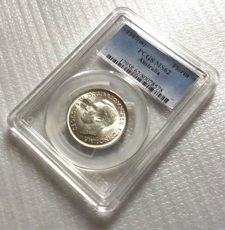 Australia 1947 (m) Florin 2 Shillings Silver Uncirculated PCGS MS62