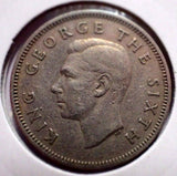New Zealand 1952 1 Shilling Cu Ni EF Extra Fine