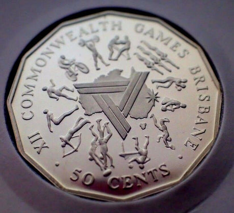 Australia 1982 50 Cent Proof Commonwealth Games