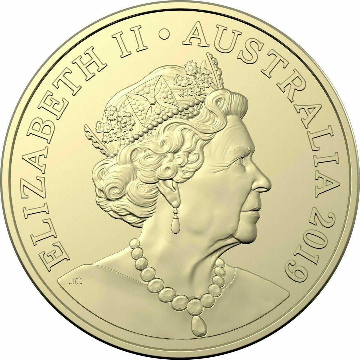Australia 2019 $2 Uncirculated Queen Elizabeth II Jody Clark Effigy