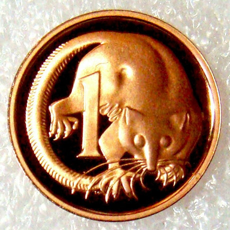 Australia 1982 1 Cent Proof Feather Tailed Glider