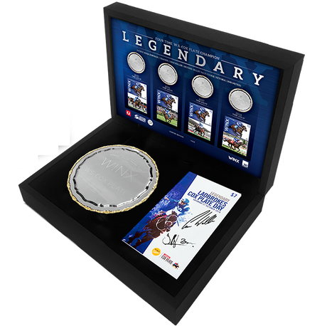 Australia 2018 Winx Light Display Box Set 4th Cox Plate Trophy Jockey & Trainer Signatures