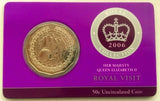 Australia 2006 50 Cent Uncirculated Queen Elizabeth Royal Visit