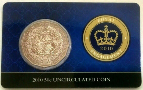 Australia 2010 50 Cent Uncirculated Royal Engagement