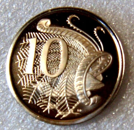 Australia 1966 10 Cent Proof Lyrebird